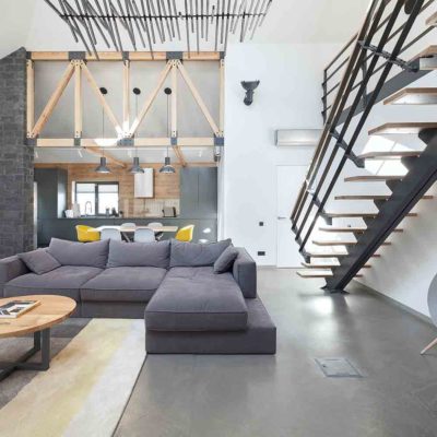 Реконструкция и дизайн интерьера дома в минималистическом стиле by TSEH