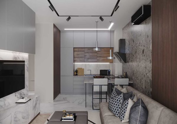 Дизайн интерьера 1-комн.кв. «Современность в ЖК Henesi House»  by NS INTERIOR DESIGN - фото 1