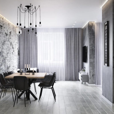Дизайн интерьера 2-комн.кв. “Apartment Loft” by Fialkovskiy