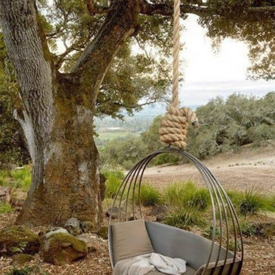 suspended chair img 14 400x400 - Подвесное кресло в интерьере: уютный и стильный элемент мебели