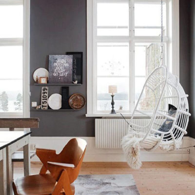 suspended chair img 26 400x400 - Подвесное кресло в интерьере: уютный и стильный элемент мебели